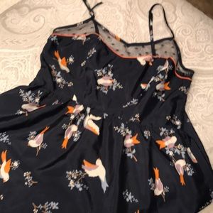 Silk bird dress